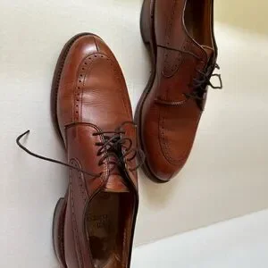 Vintage Allen Edmonds brown Kingsley men’s shoes size 8D Allen Edmonds Suede Cap Toe Leather Inside Oxford Size 9 1/2  main image 4